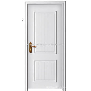 Pintura blanca de lujo puerta de madera sólida/Interior madera puerta MO-301 para el diseño de la puerta de entrada habitación